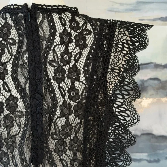 NWT Zara Black Lace Top - Picture 9 of 16